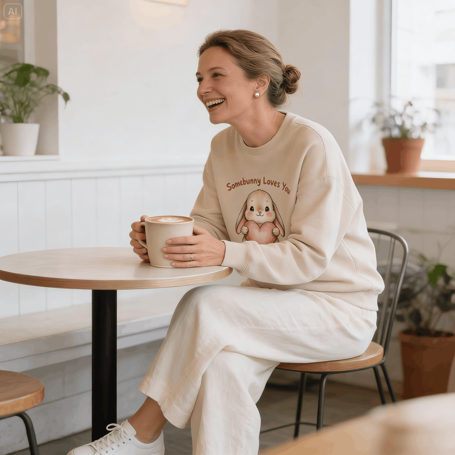 Somebunny Loves You Crewneck