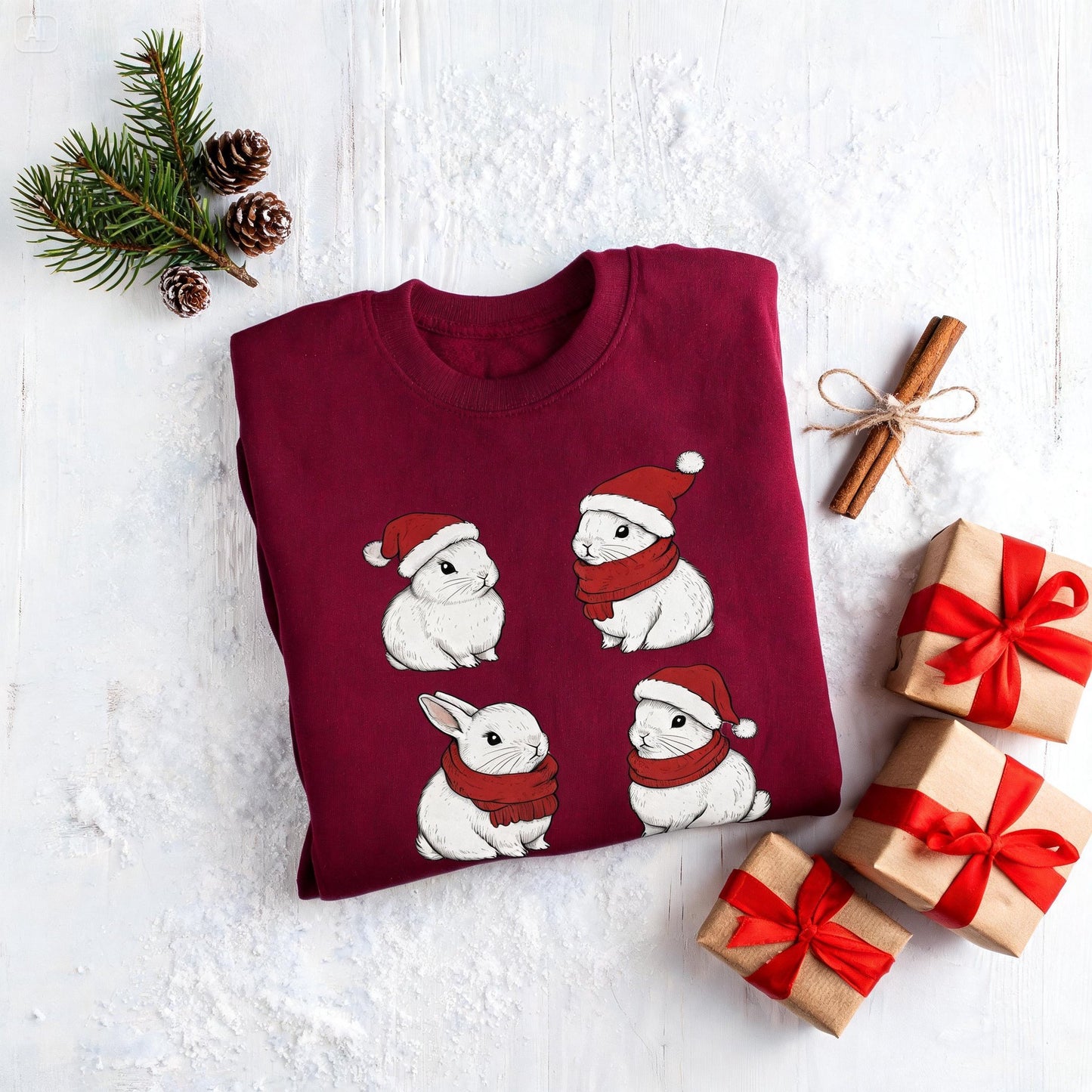 Christmas Bunnies Crewneck