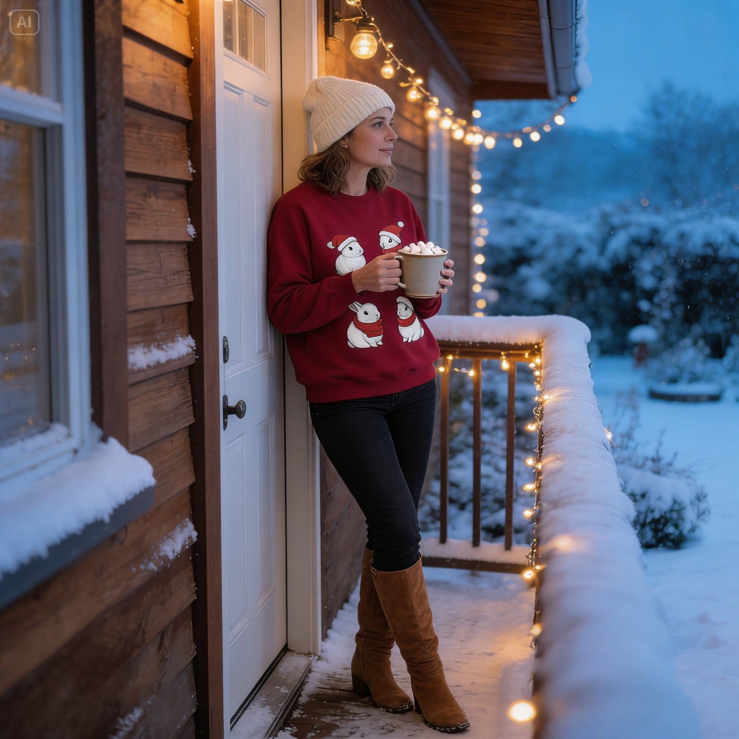 Christmas Bunnies Crewneck