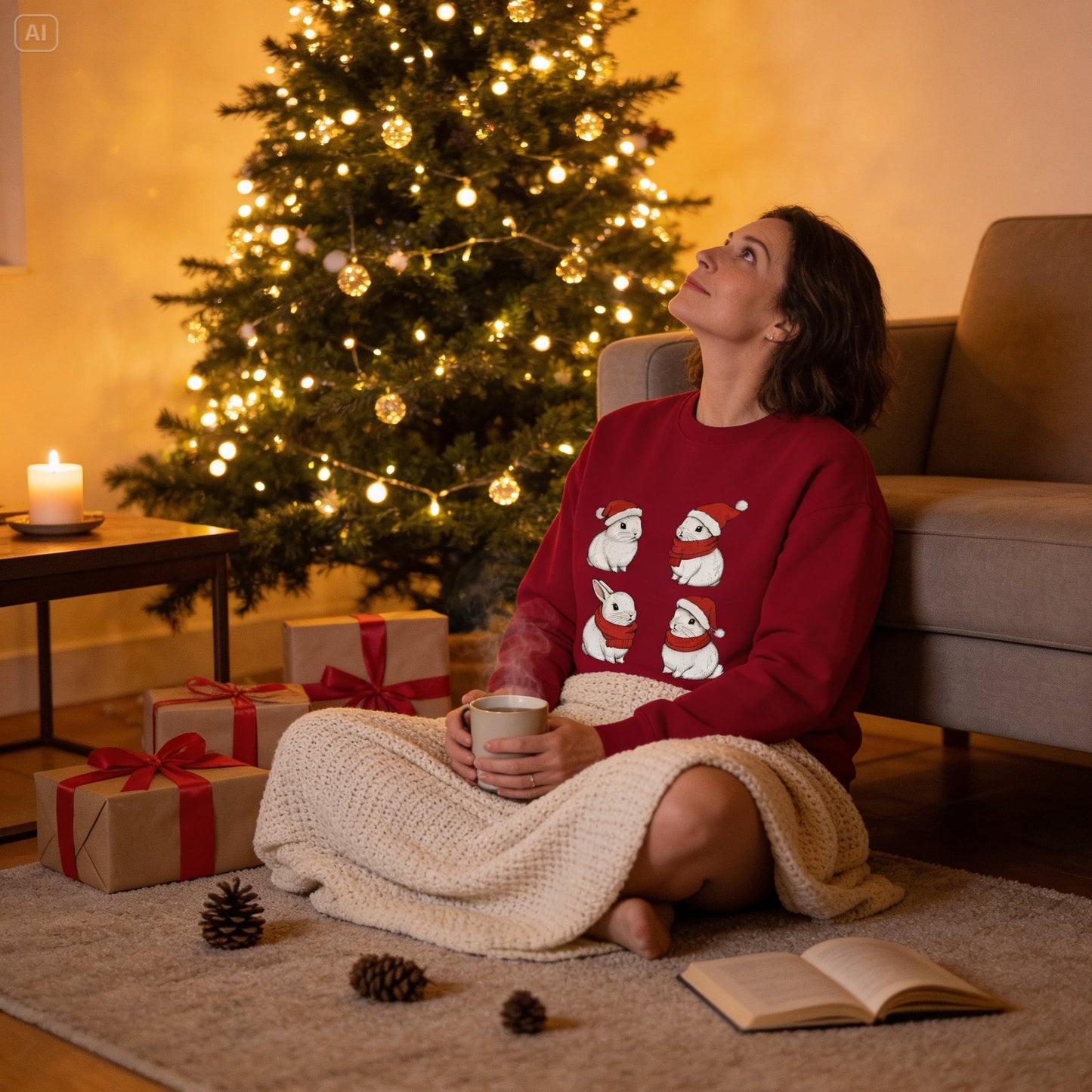 Christmas Bunnies Crewneck